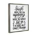 thumbnail image 3 of Stupell Industries Inspirational Life Quote Script Calligraphy Birch Pattern Graphic Art Luster Gray Floating Framed Canvas Print Wall Art, Design by Imperfect Dust, 3 of 5