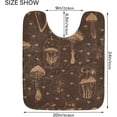 thumbnail image 6 of SKYSONIC Bath Mats Toiletry Mat, Fluffy Plush Absorbent Bath Rugs Carpet with Non Slip Bottom for Bathroom Floor Toilet Tub and Shower-Boho Mushroom, 6 of 7