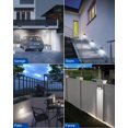 thumbnail image 3 of Luces solares para exteriores Peasur, paquete de 6, 140 LED, sensor de movimiento, IP65, 3 of 7