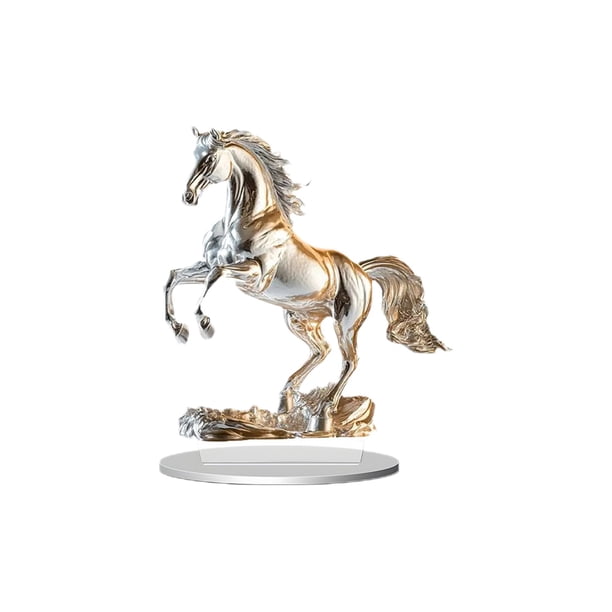 Estambula Decorativa de Acrílico para la Decoración de la Mesa de Escritorio de la Oficina Del Dormitorio de la Sala de Estar, 20x20x1cm/7.87x7.87x0.39In