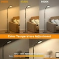 LED Floor Lamp, Height Adjustable Floor Lamps for Living Room, Super