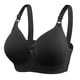 thumbnail image 1 of Gibobby Brasier estraple para mujer Nuevo sujetador grande y cómodo para mujer, Copa D, estilo, sin anillo de, sujetador Sexy de reunión(Negro,46), 1 of 4