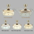 thumbnail image 3 of Datingday Crystal Ceiling Fans with Lights,42" Chandelier Ceiling Fan Light Invisible Blade Crystal LED With Remote Control, 3 of 10