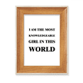 thumbnail image 1 of I Am The Knowledgeable Girl Desktop Wooden Photo Frame Display Picture Art Painting Multiple Sets, 1 of 3