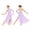 Lavender, variant on Girls One Shoulder Lyrical Dance Irregular Hem Ballet Leotard Dress Modern Contemporary Dancewear Lavender 6