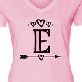 thumbnail image 4 of Inktastic Letter E Monogram Tribal Arrow Women's V-Neck T-Shirt, 4 of 5