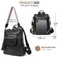 thumbnail image 6 of GOIACII Genuine Leather Backpack Purse for Women Large Convertible Shoulder bag Ladies Crossdody Bag with Tassel, 6 of 7