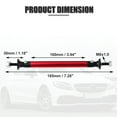 thumbnail image 3 of 1pair 100mm 3.94" Splitter Support Rods Adjustable Front Rear Bumper Lip Splitter Strut Rod Tie Support Bars Red, 3 of 6