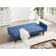 thumbnail image 3 of CHEERFUN Factory Tufted Back Sofa Mid-Century Convertible Sofa Bed for Living Room, Blue, 3 of 7