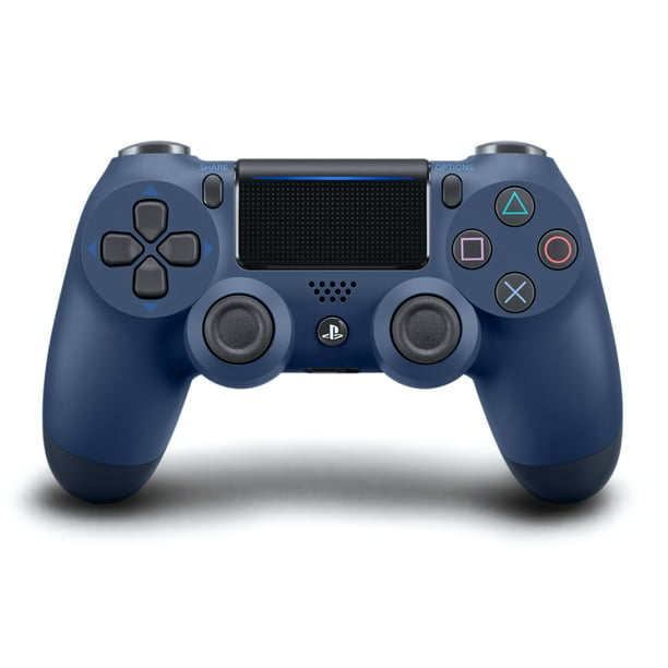 Sony Playstation 4 Dualshock 4 Controller Midnight Blue Walmart - how to play roblox on tablet with ps4 remote