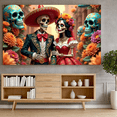 thumbnail image 5 of Decorative Design Day of the Dead Banner Colorful Theme Sugar Skull Design for Mexican Festival Celebration Holiday Party, 5 of 9