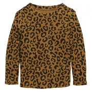 Old Navy Unisex Long Sleeve T-Shirt in Leopard, Size 12-18M