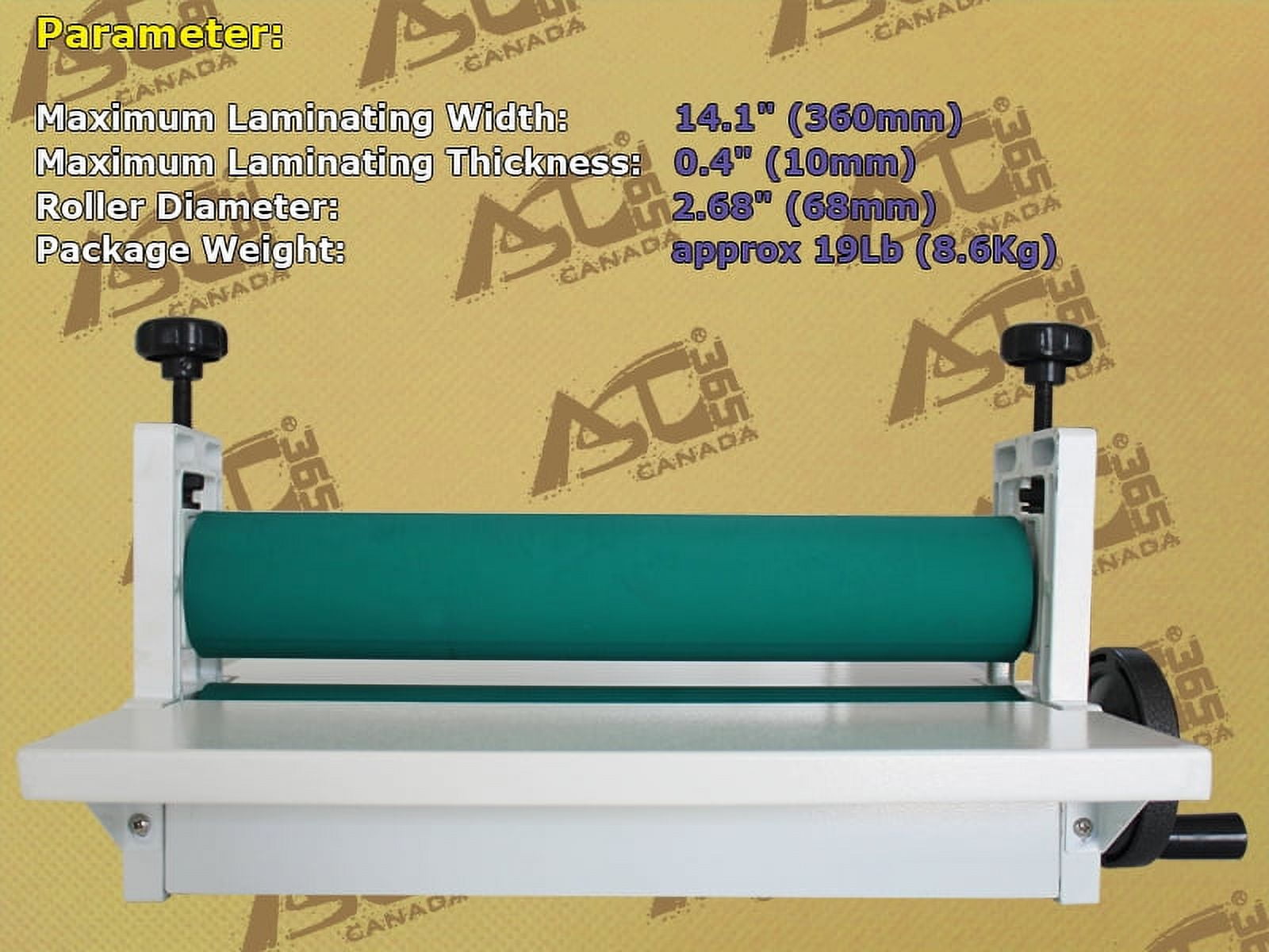 PreAsion 14" All Metal Frame Manual Vinyl Film Mounting Laminating Machine Cold Laminator