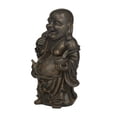 thumbnail image 5 of 11" x 17" Copper Polystone Meditating Buddha Sculpture with Engraved Carvings and Relief Detailing, by DecMode, 5 of 7