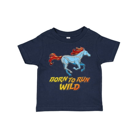 

Inktastic Born to Run Wild- Galloping Horse Boys or Girls Toddler T-Shirt