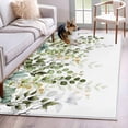 thumbnail image 2 of Green Eucalyptus Leaves Large Area Rugs for Bedroom Living Room, Soft Non Slip Carpet Bedside Rug, Summer Botanical Weeping Rectangular Floor Cover Kitchen Accent Rug 2.7'x5' for Dining Room/Office, 2 of 9