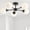 Matte black, variant on Better Homes & Gardens Five Globe Ceiling Light SN,5 T6 Bulbs Included,1PK