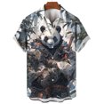 thumbnail image 3 of Nuevas camisas de animales para hombres, ropa con estampado 3D de panda y orco, camisas y blusas casuales de moda para hombres, ropa de hombre de alta calidad, 3 of 5
