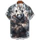 thumbnail image 3 of Nuevas camisas de animales para hombres, ropa con estampado 3D de panda y orco, camisas y blusas casuales de moda para hombres, ropa de hombre de alta calidad, 3 of 5