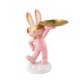 thumbnail image 1 of Figura de conejo china creativa, organizador de almacenamiento para esculturas y artículos diversos de arte y artesanía. Rosado, 1 of 9