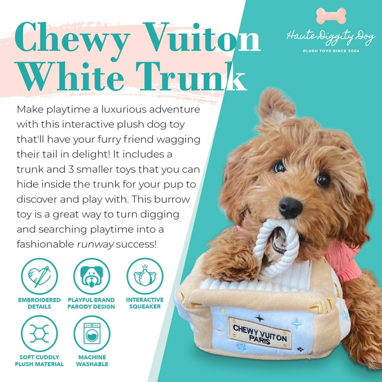 NEW-Checker Chewy Vuiton Trunk - Activity House By Haute Diggity