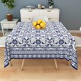 thumbnail image 4 of Tchckioa Tribal Floral Square Tablecloth for Kitchen,Stain Resistant Table Cloth,52x52 Inch,Blue, 4 of 6