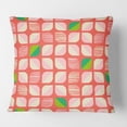 thumbnail image 2 of Designart Abstract Retro Geometric Pattern VIII' Mid-Century Modern Throw Pillow - 16x16, 2 of 2