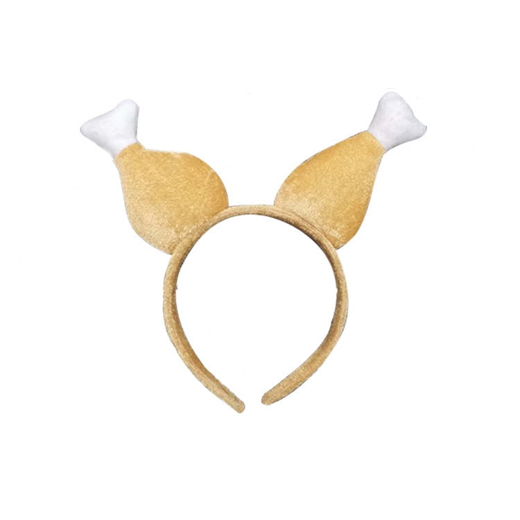 Thanksgiving Hat,Turkey Drumstick Shape Party Hat,Plush Roasted Turkey