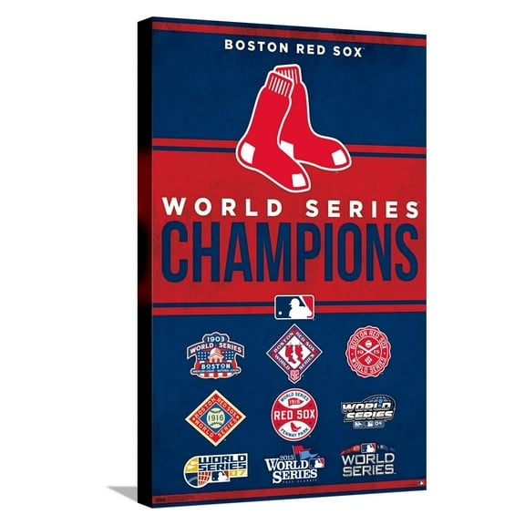 MLB Boston Red Sox - Champions 23 Canvas Wall Poster, 14.725" x 22.375"