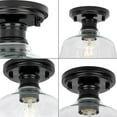thumbnail image 5 of P350226-31M-Progress Lighting-Singleton - 1 Light Small Semi-Flush Mount In Farmhouse Style-7 Inches Tall and 7.62 Inches Wide-Matte Black Finish, 5 of 7