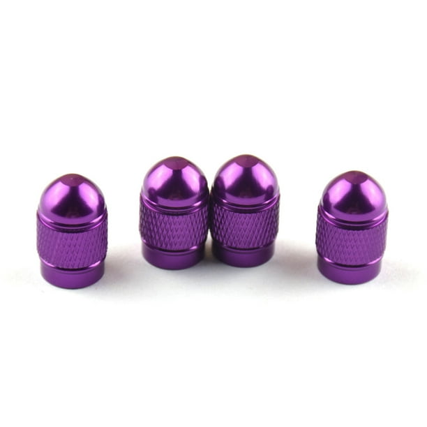Riwesomey 4 Uds tapas de vástago de válvula de rueda piezas de repuesto universales accesorios de cubierta de componentes modificados reemplazo Herramientas y ferretería Violeta