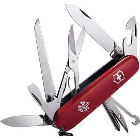 Victorinox Swiss Army Huntsman Pocket Knife, Red Boy Scouts of America,91mm