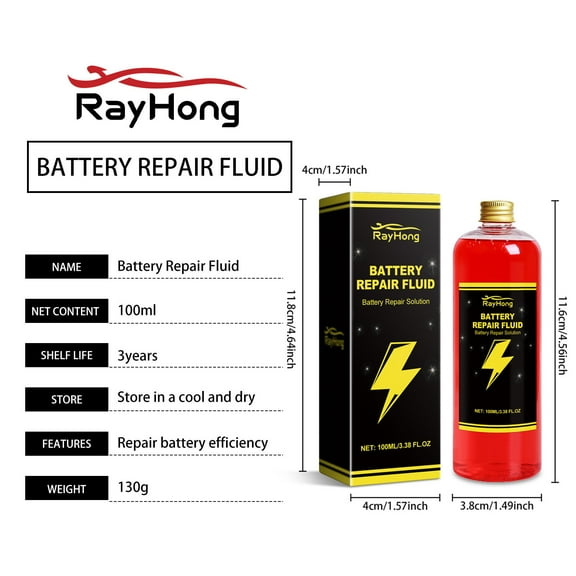 NSESSHome Electric Vehicle Battery Repair Fluid - 100ml - Prolongs Lifespan, Improves Performance & Maintains Optimal Battery Health