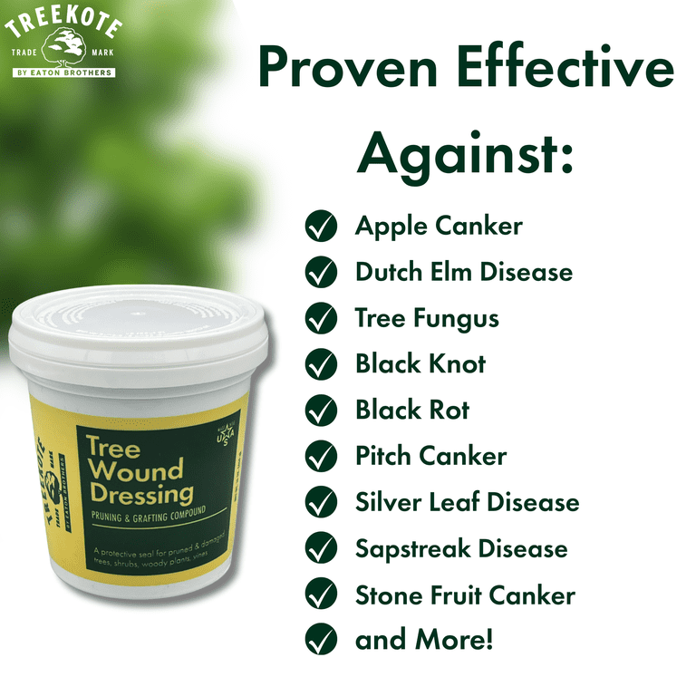 Treekote Tree Wound Dressing - 16oz Tub Pruning Sealer and Grafting Compound