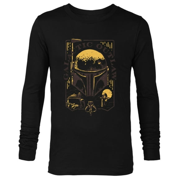 Star Wars The Book of Boba Fett Galactic Outlaw - Long Sleeve T-Shirt for Men – Customized-Black
