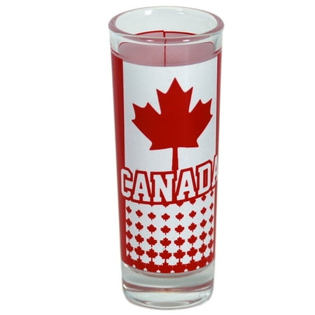 

Souvenir Statements 89996JE Canadian Flag Banner Design Souvenir Shooter Glass