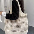 thumbnail image 3 of Women Crochet Tote Bag Hollow Beach Bag Large Capacity Fashion Knitted Bag, 3 of 4