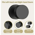 thumbnail image 2 of Mega Handles | Buena Dummy Door Knob | Pack of 2| Matte Black, 2 of 4