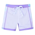 thumbnail image 3 of BAOHULU Girls Printed Short Sleeve Swimsuits Kids Rash Guard Two Pieces UPF 50+ Swimwear, 3 of 5