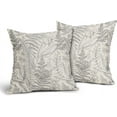 thumbnail image 2 of Gray Leaf Plant Pillow Covers 18X18 Inch Herbs Botanical Fern Vintage Leaves Floral Decorative Pillow Cases Set of 2 Cotton Linen Throw Pillows Farmhouse Home Decor For Sofa Couch Cushion Outdoor, 2 of 6