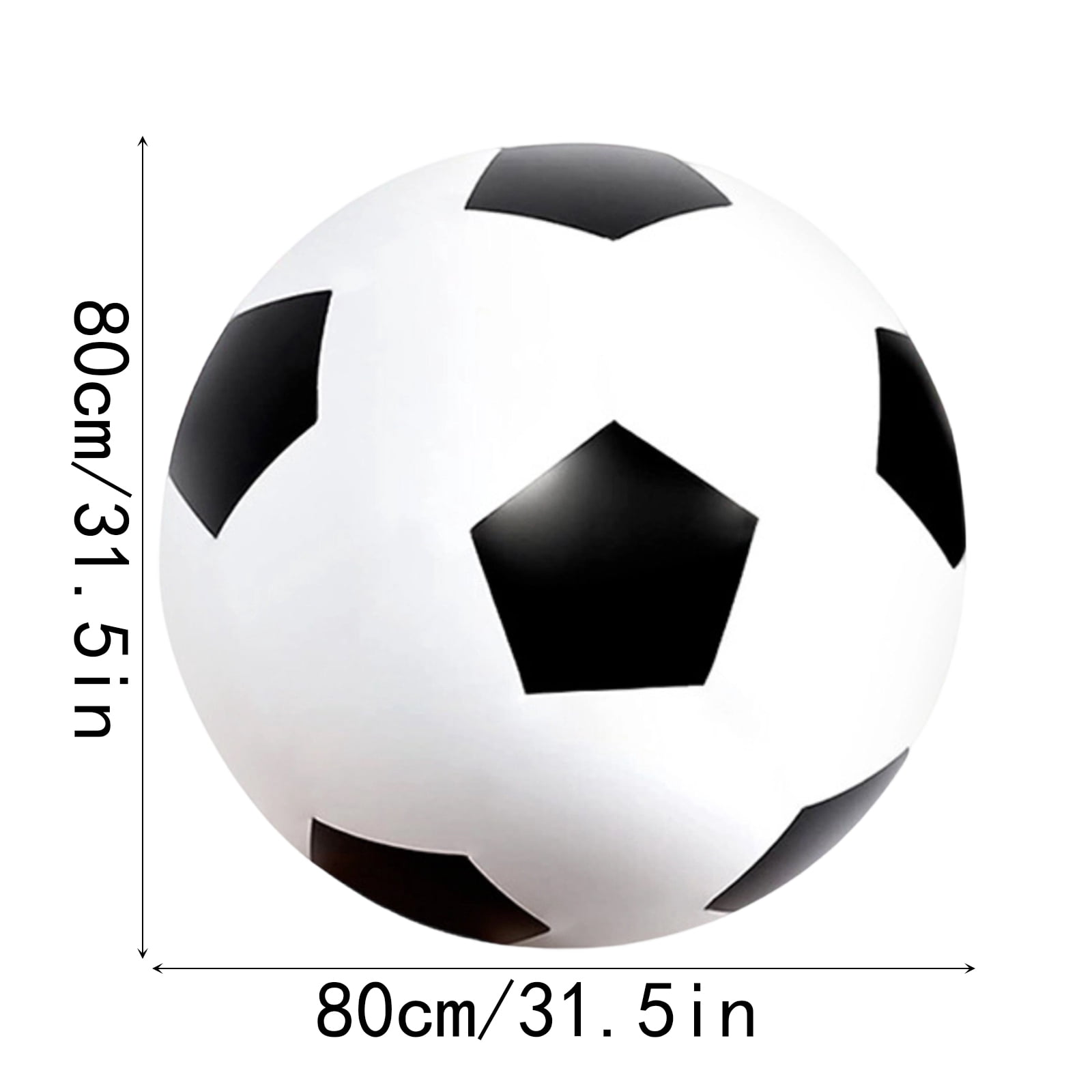 Inflatable Soccer Ball Beach Ball Lightweight Bouncy Sports Ball for Outdoor Backyard and Pool Summer Activities 31inch
