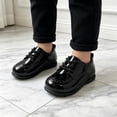 thumbnail image 6 of Baby Casual Sneakers for Early Walkers Lightweight Brit Style Flat Soled Infant Shoes for Spring and Autumn Black2 1, 6 of 7