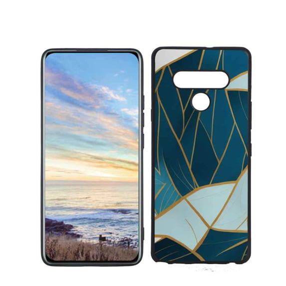 Compatible with LG Stylo 6 Phone Case, Blue-Design Case Men Women, Flexible Silicone Shockproof Case for LG Stylo 6