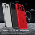 thumbnail image 5 of Compatible with iPhone 15 Pro Max Case Magnetic Stand [Compatible with MagSafe] [Drop Protection] [Camera Lens Protector] Shockproof Protective Case with Rotatable Invisible Kickstand, Red, 5 of 8