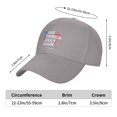 thumbnail image 5 of Jesus Make America Godly Again Baseball Cap Adjustable Trucker Sun Hat Outdoor Sport Casquette Hats for Men Women Gray, 5 of 7