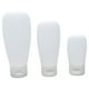 thumbnail image 3 of 4pcs 100 ml de botellas de plástico contenedores de tapa de maquillaje Suministros cosméticos para desinfectantes de limpiador (blanco), 3 of 6