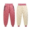 thumbnail image 6 of Huowey Kids Girs Snow Pants Winter Lined Hiking Pants Drawstring Joggers Relaxed Fit Dailywear, M, 6 of 6