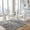 Silver Leg White Chair, variant on Sumdeal Modern 5-Piece Dining Table and Chair Set, 51-inch Glass Dining Table and High-Back PU Leather Dining Chairs, Minimalist Kitchen/Dining Room Furniture Set, Metal Table and Chair Legs