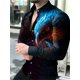 thumbnail image 1 of Camisa de hombre serie animal diseño de botones de moda superior suave cómoda camisa 2024 nueva casual transpirable para hombre, 1 of 6