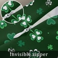 thumbnail image 5 of Lucky Ireland Throw Pillow Covers, Soft Pillowcases with Invisible Zipper, St. Patrick's Day Spring Shamrock Green Decorative Square Pillow Cushion Covers for Living Room Couch Sofa Bed 16x16 Inches, 5 of 8